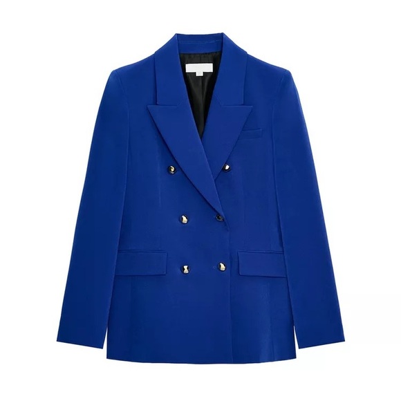 Zara Jackets & Blazers - Zara Double-Breasted Blazer Set| Blazer and Pants- Royal Blue. Both Size M.
